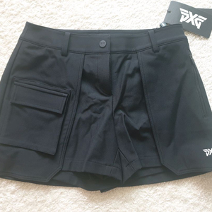 PXG 블랙 큐롯 스커트 반바지