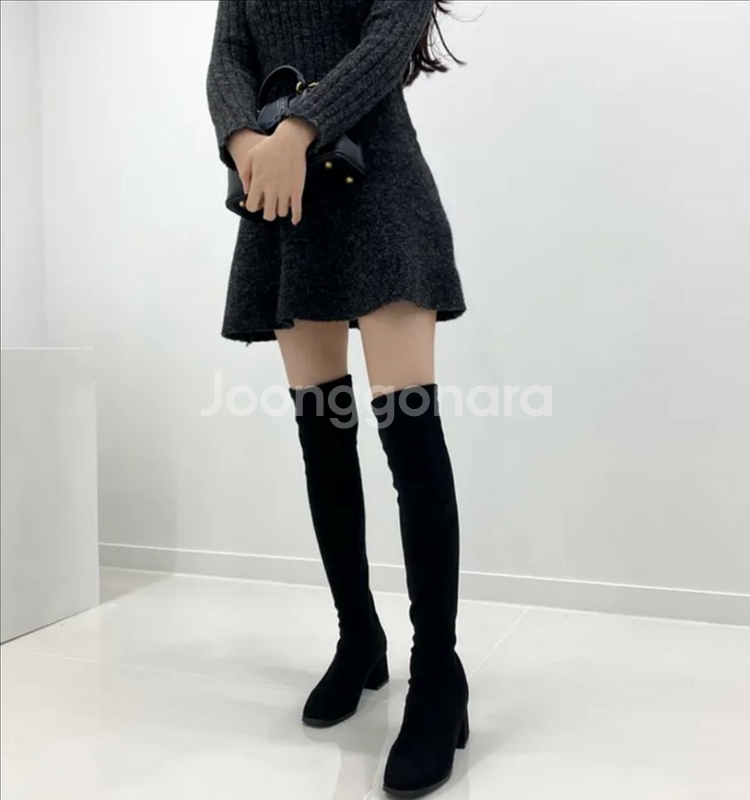 롱부츠 5.5cm (지퍼x) 235--2