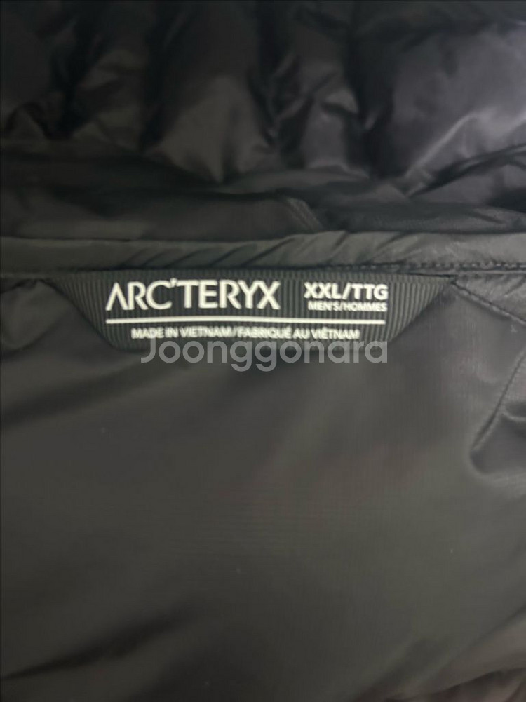 xxl)아크테릭스 세륨 후디 블랙--1