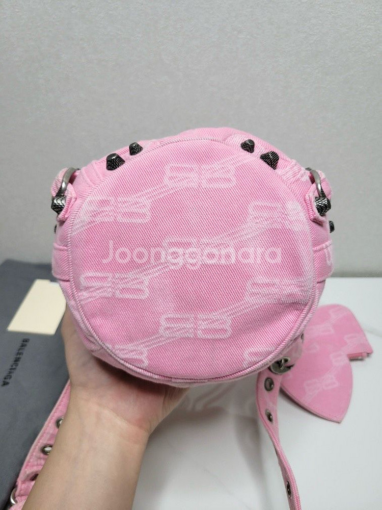 (한정판/A+)발렌시아가 르 카콜 데님 버킷 숄더백--3