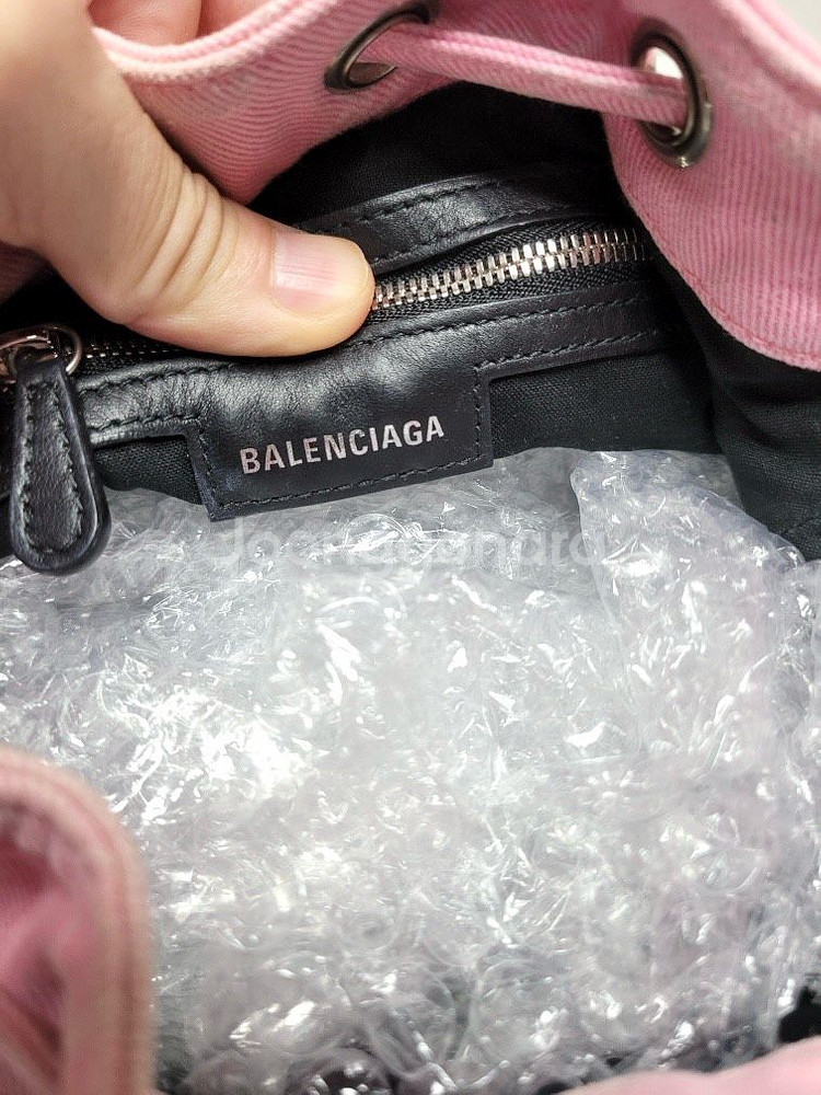 (한정판/A+)발렌시아가 르 카콜 데님 버킷 숄더백--8