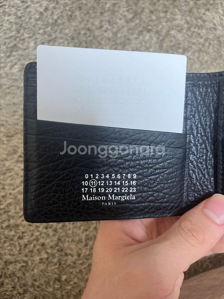 메종 마르지엘라 블랙 반지갑--1