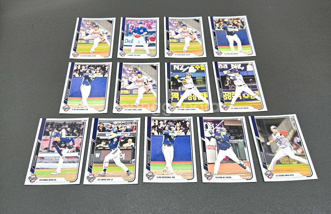 KBO 야구카드 센세이션 (두산 베이스카드 세트)--0