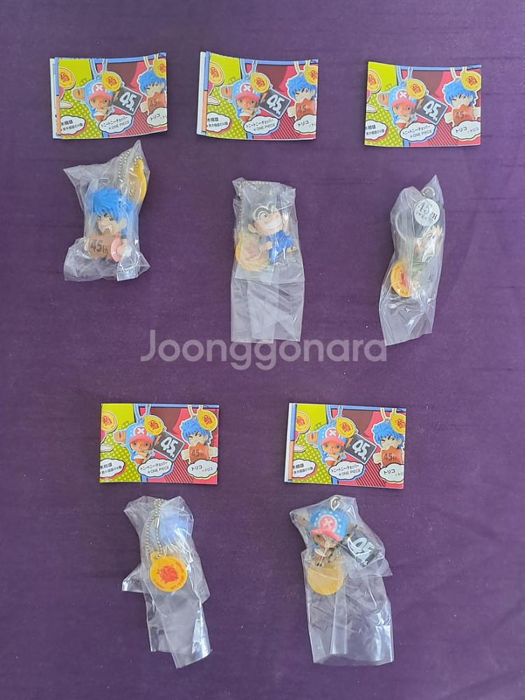 점프 45주년 키링 쿠로코 쵸파 토리코 곤 헌터헌터--0