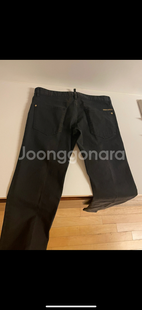 디스퀘어드로고블랙진--2