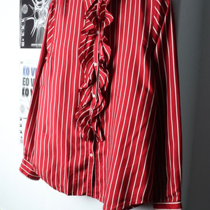 W(XL) 폴로 랄프로렌 셔츠 남방 스트라이프 실크