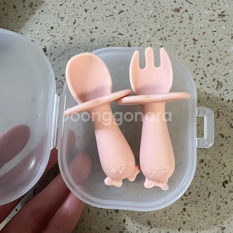 유비맘 자기주도 이유식 스푼 세트(케이스포함)--0