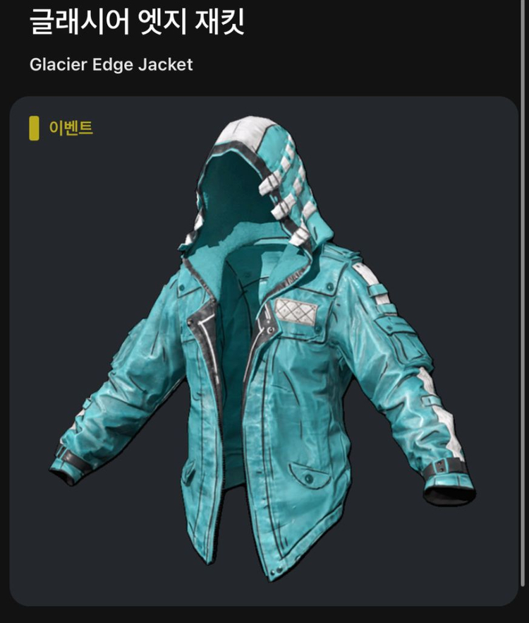 배그스킨 글래시어 엣지 재킷 판매 이미지