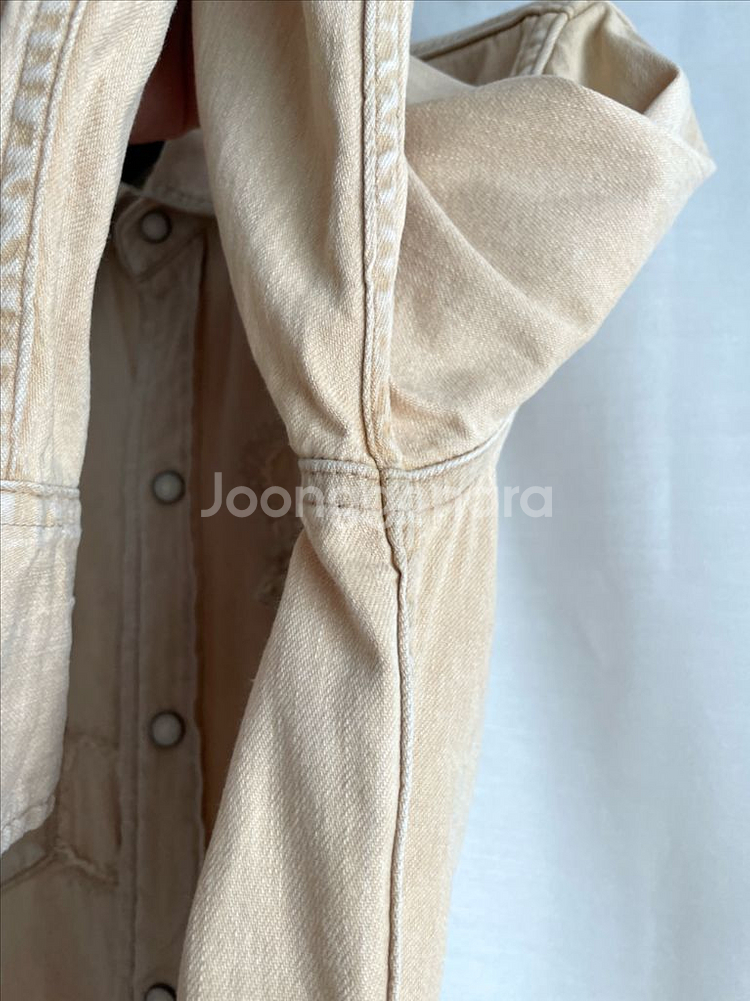 랄프로렌 폴로 여성 패치워크 데미지 웨스턴 데님셔츠--15