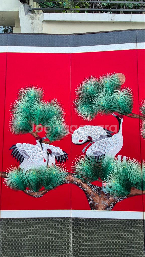 자수병풍--3