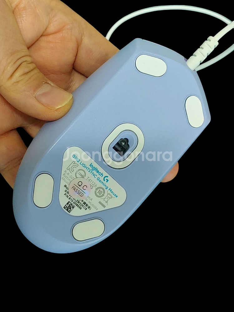 로지텍 G102 라이트싱크 게이밍 마우스 A급--1