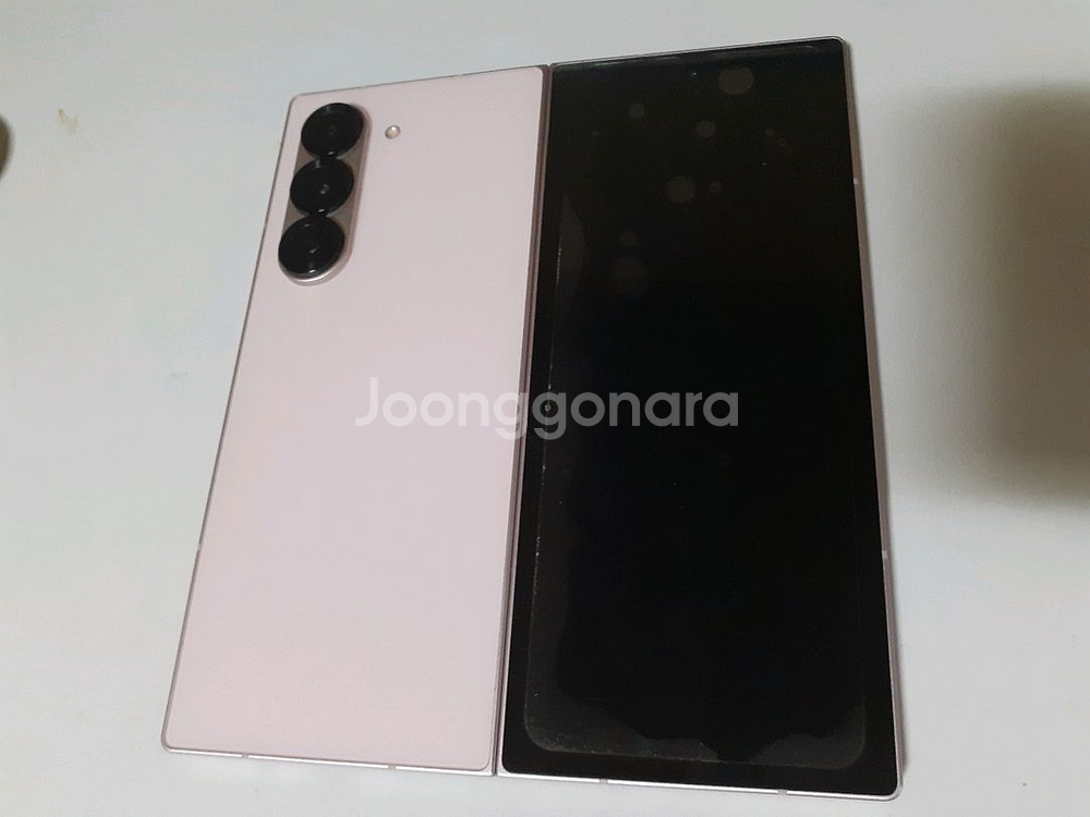 삼성 갤럭시 폴드6 핑크 512GB 최저 던져요--5