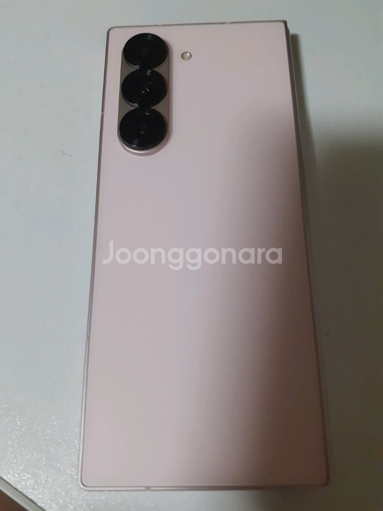 삼성 갤럭시 폴드6 핑크 512GB 최저 던져요--3