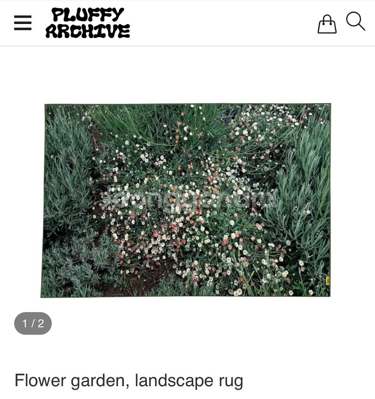 플러피 아카이드 Flower Garden 꽃잔디 러그--0