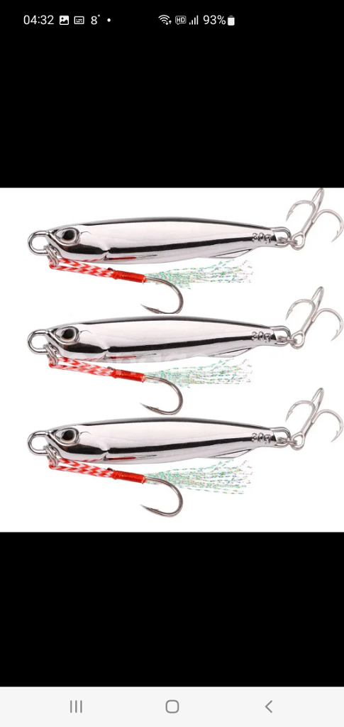 루어 낚시 미끼 금속 바다 민물 태클 지그 스푼 메탈--2