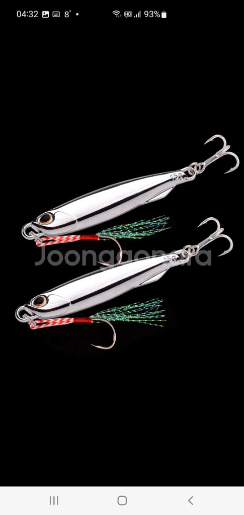 루어 낚시 미끼 금속 바다 민물 태클 지그 스푼 메탈--4