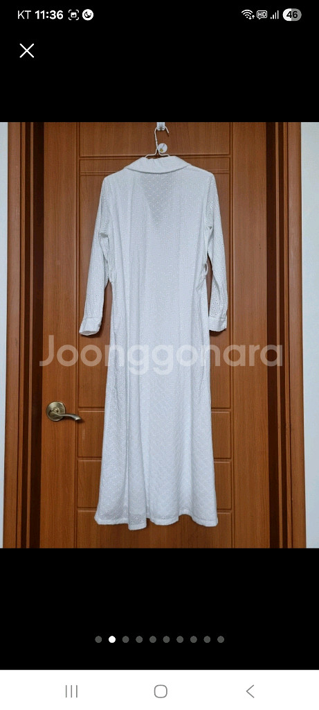 zara 화이트 아일릿 롱 원피스_새 상품--1