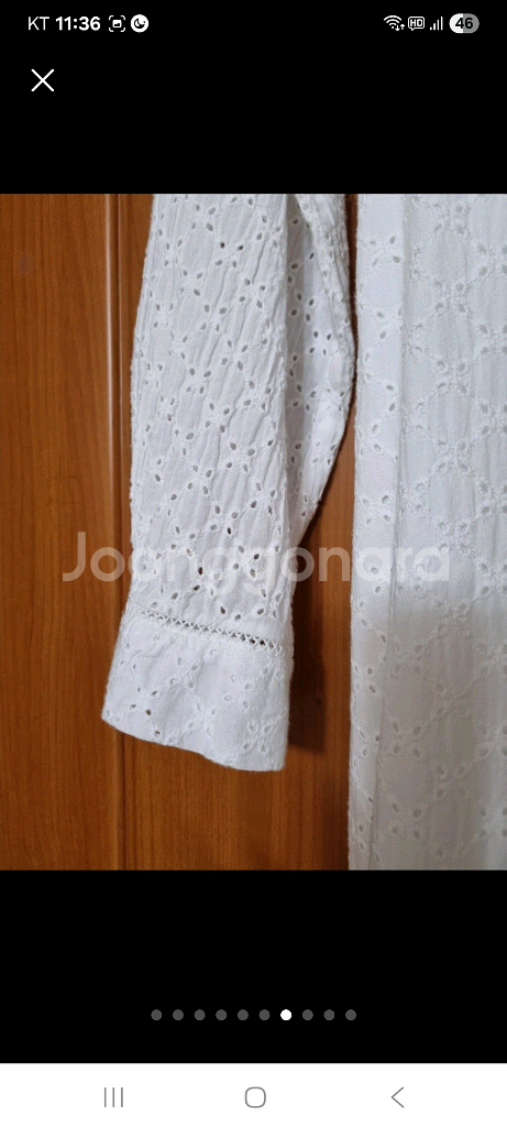 zara 화이트 아일릿 롱 원피스_새 상품--6