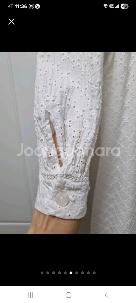 zara 화이트 아일릿 롱 원피스_새 상품--5