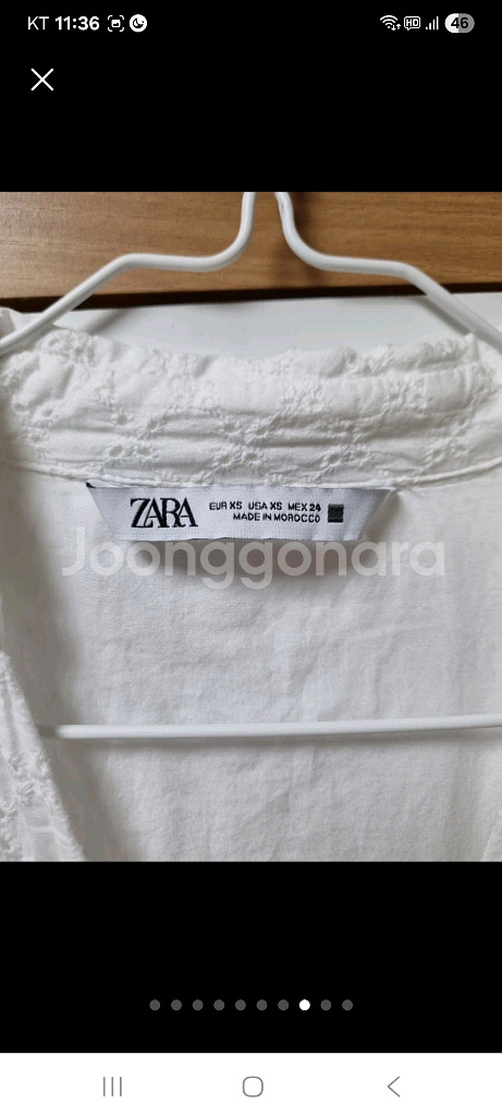 zara 화이트 아일릿 롱 원피스_새 상품--7