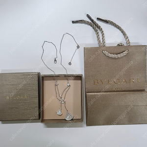 불가리 실버목걸이