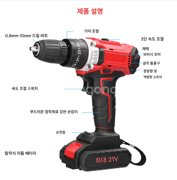 무선 전동드릴, 드라이버, 전기드릴--5