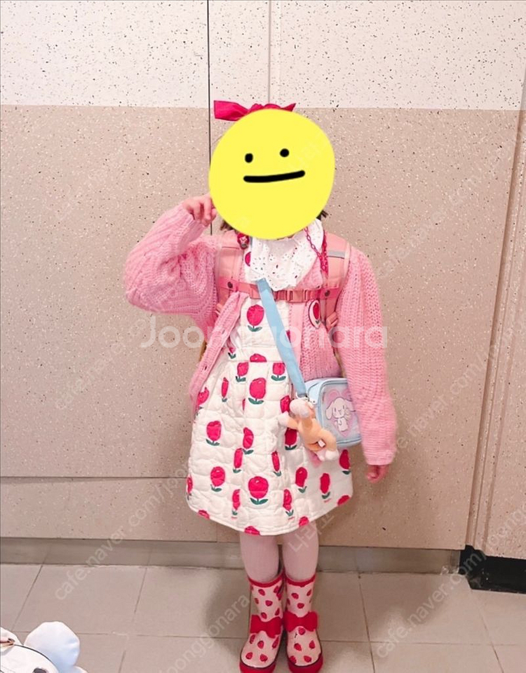 베베드피노 튤립퍼프가디건+원피스 130--4