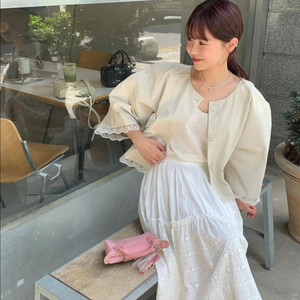 바이씨니 레이스판초자켓