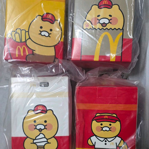 맥도날드 춘식이 인형 4종 미개봉