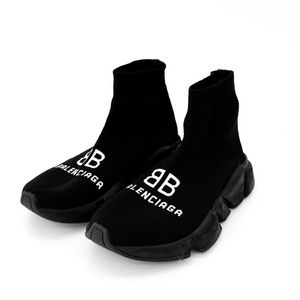 36 발렌시아가 리사이클 스피드러너 삭스 스니커즈 블랙