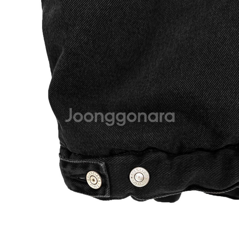 44] 발렌시아가 남성 패디드 재패니스 데님 자켓 블랙--5