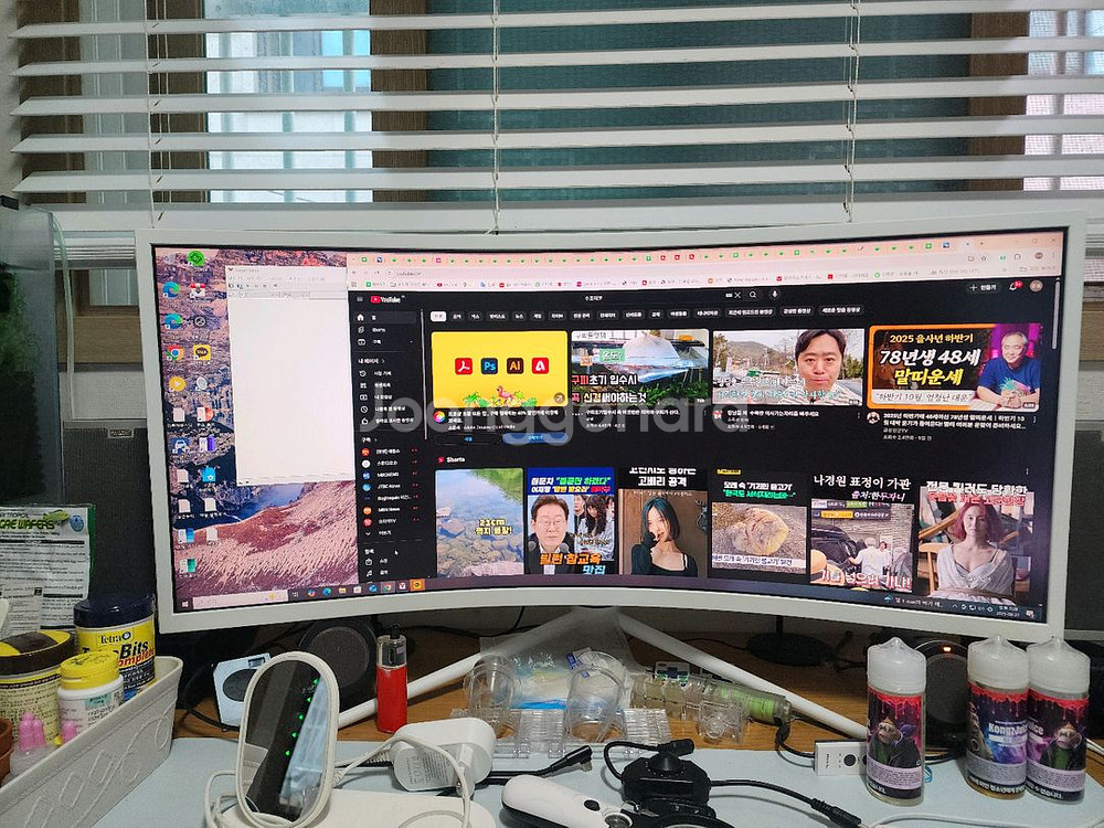 한성 34q16wg hdr1000 커브드모니터--1