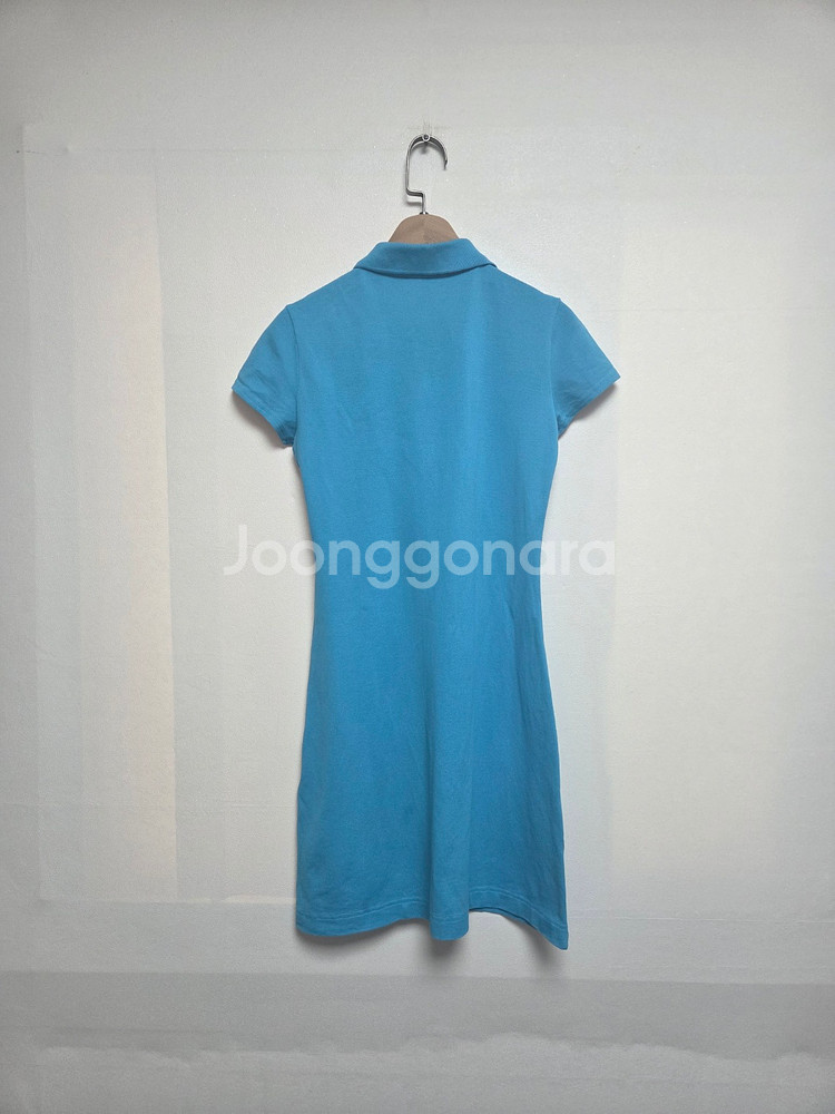 라코스테 자수 로고 카라 원피스 스카이블루(S)--1