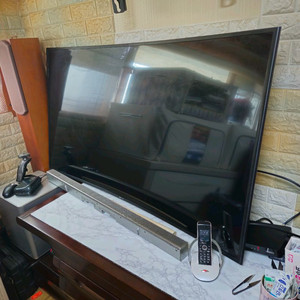 삼성 커브드 벽걸이 55인치(패널고장) 팝니다