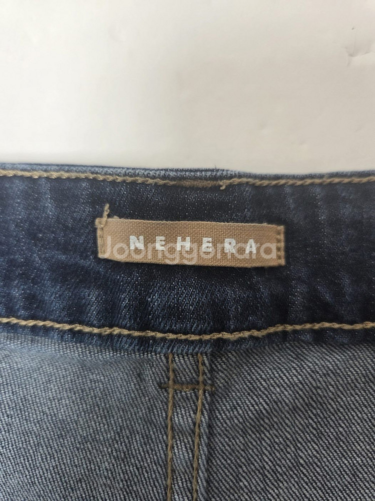 네헤라 코튼 데님 와이드 팬츠 블루(XS)--2