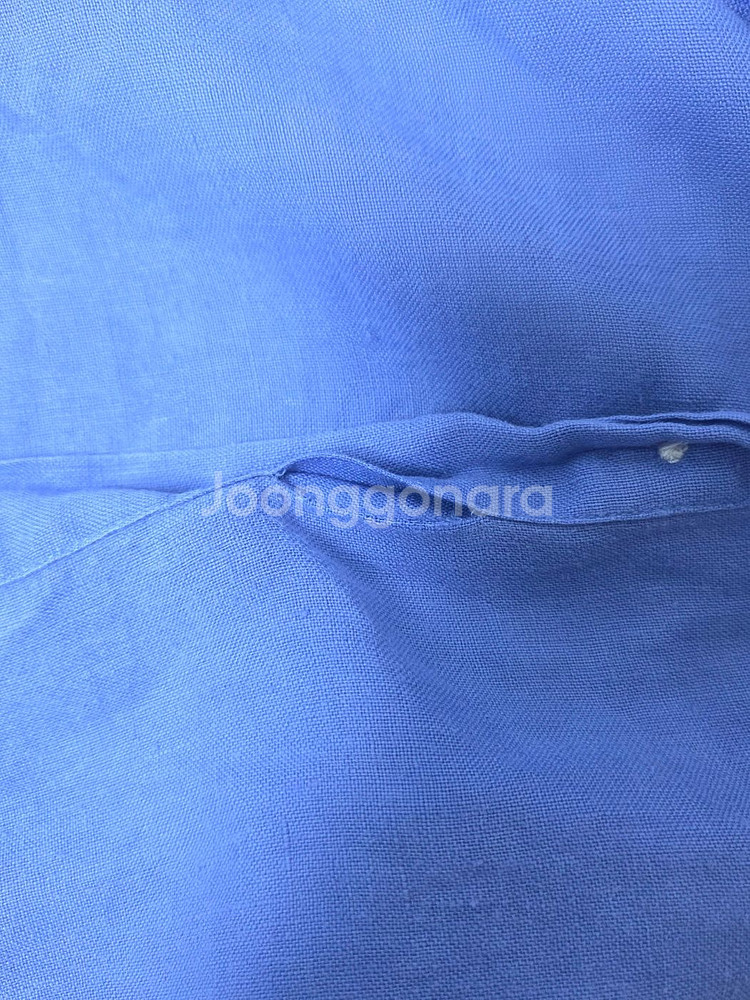 랄프로렌 린넨 커스텀핏 긴팔 셔츠 진블루(L)--7
