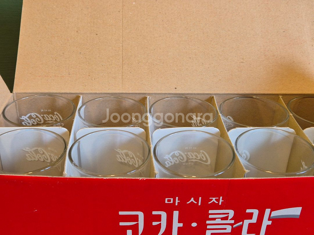 레트로컵 코카콜라컵 총 10개.미사용 풀박--1