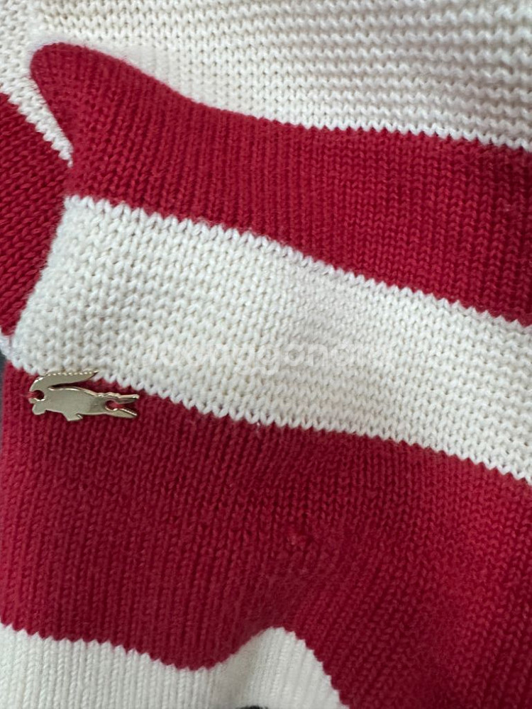 여성 라코스테 반팔 니트 원피스--3