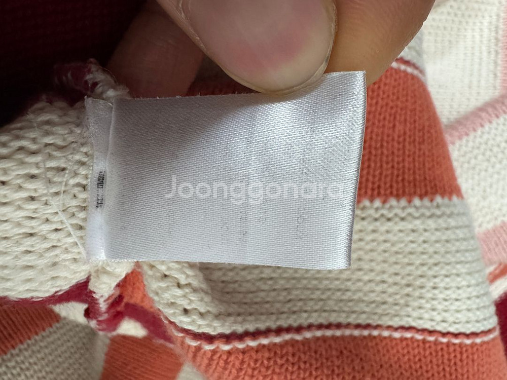 여성 라코스테 반팔 니트 원피스--4