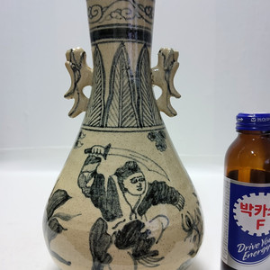 송대 청화백자 분청 화병 높이24cm무게728g