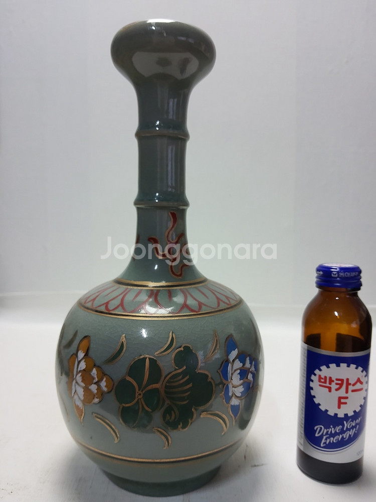 송대 여요청자 연꽃문 희귀 주병 높이29cm무게1kg--0