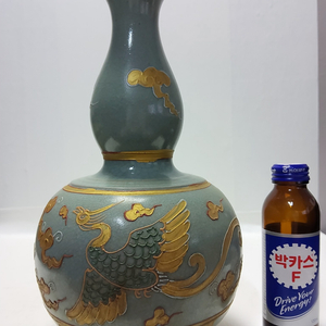 명대 봉황문 여요청자 호리병 높이28cm무게1.3kg