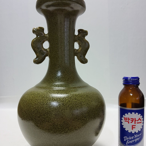청대 철화 황실 목 화병 높이27cm무게1.2kg