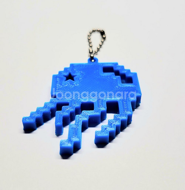 해파리 8비트 키링 키체인--3