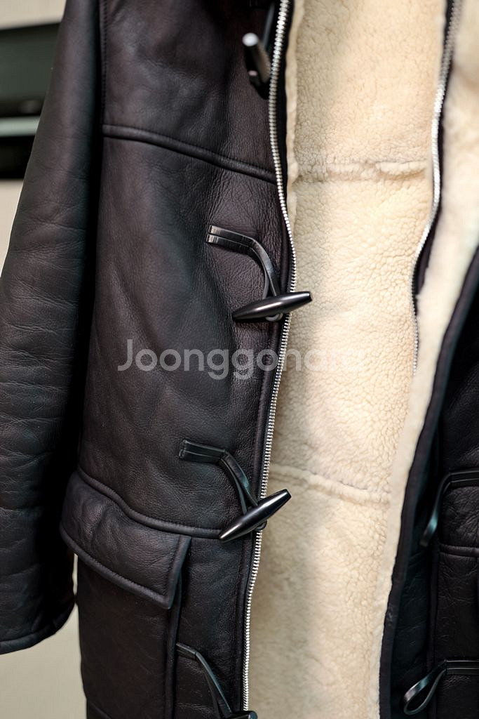 Sandro 산드로 무톤 리버서블 코트 L~XL--1
