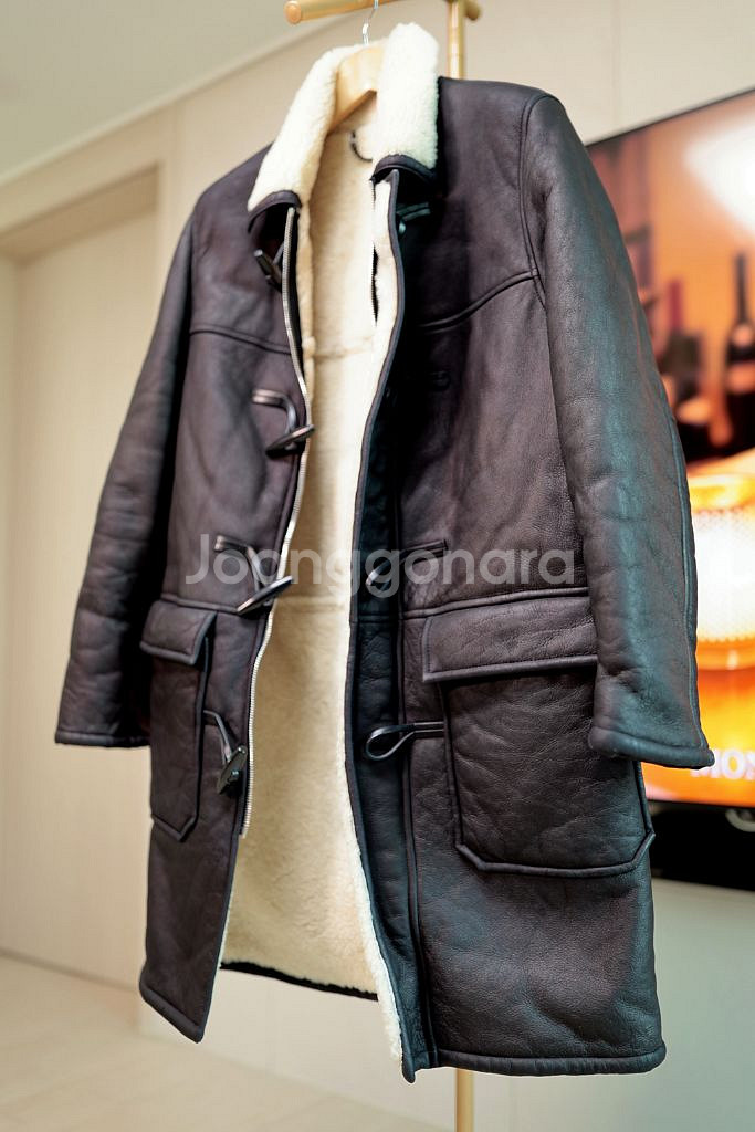 Sandro 산드로 무톤 리버서블 코트 L~XL--2