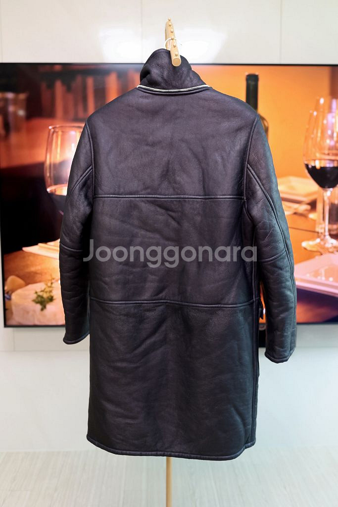 Sandro 산드로 무톤 리버서블 코트 L~XL--5