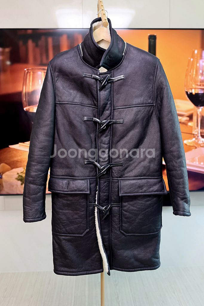 Sandro 산드로 무톤 리버서블 코트 L~XL--4