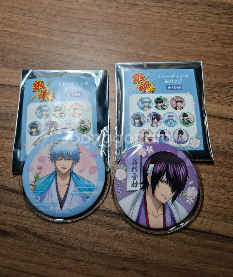 은혼 꽃놀이 캔뱃지 긴토키 신스케--0