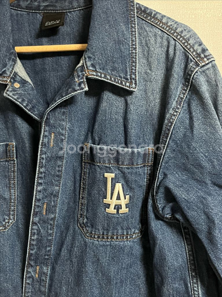 MLB 엠엘비 LA 데님 셔츠 자켓 100--2